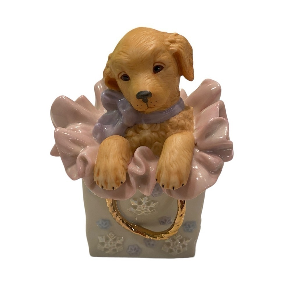 Lenox "Winter Darling" Puppy Golden Retriever Figurine No Box Or COA